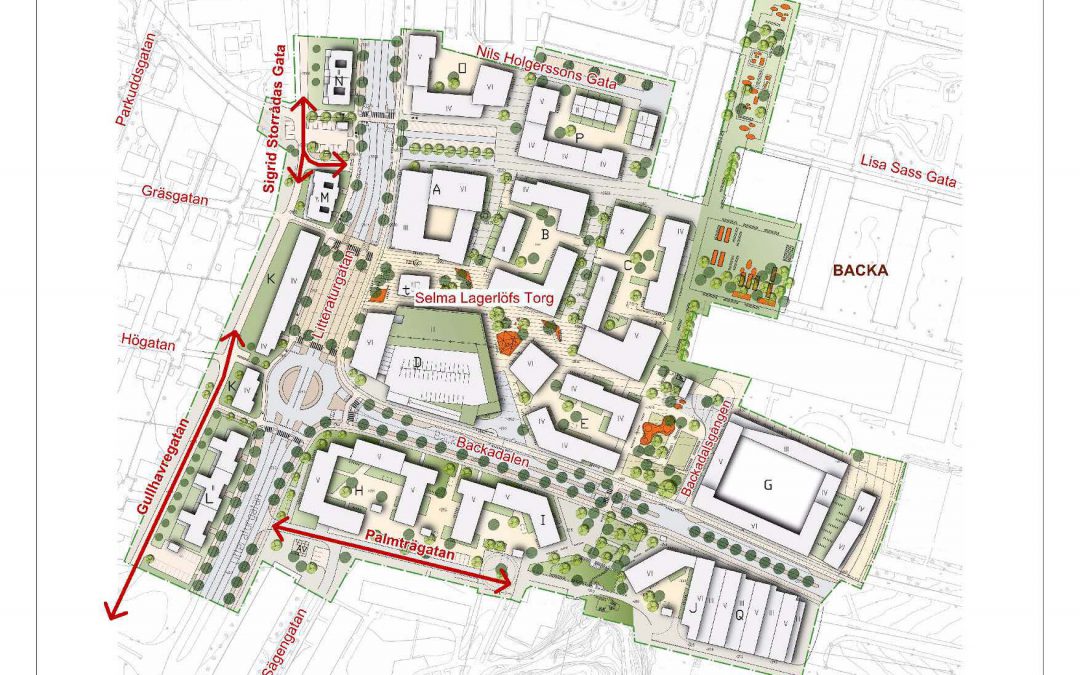 Namn på nya gator i framtida Selma stad