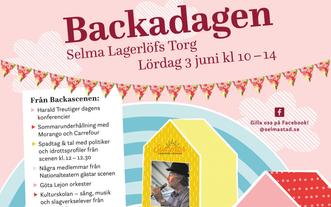 Äntligen! Här hittar ni programmet för Backadagen och spadtaget den 3 juni