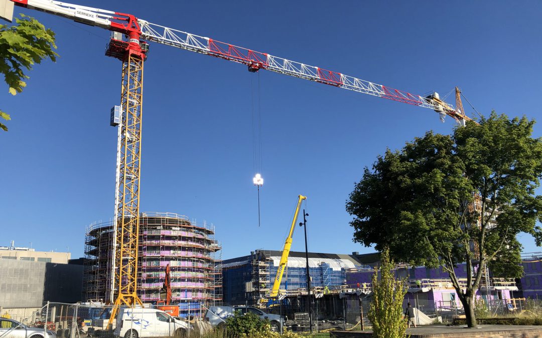 Nya bostäder vid torg- och parkstråket i Selma stad