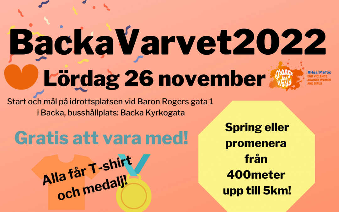 Delta i BackaVarvet lördagen den 26 november!